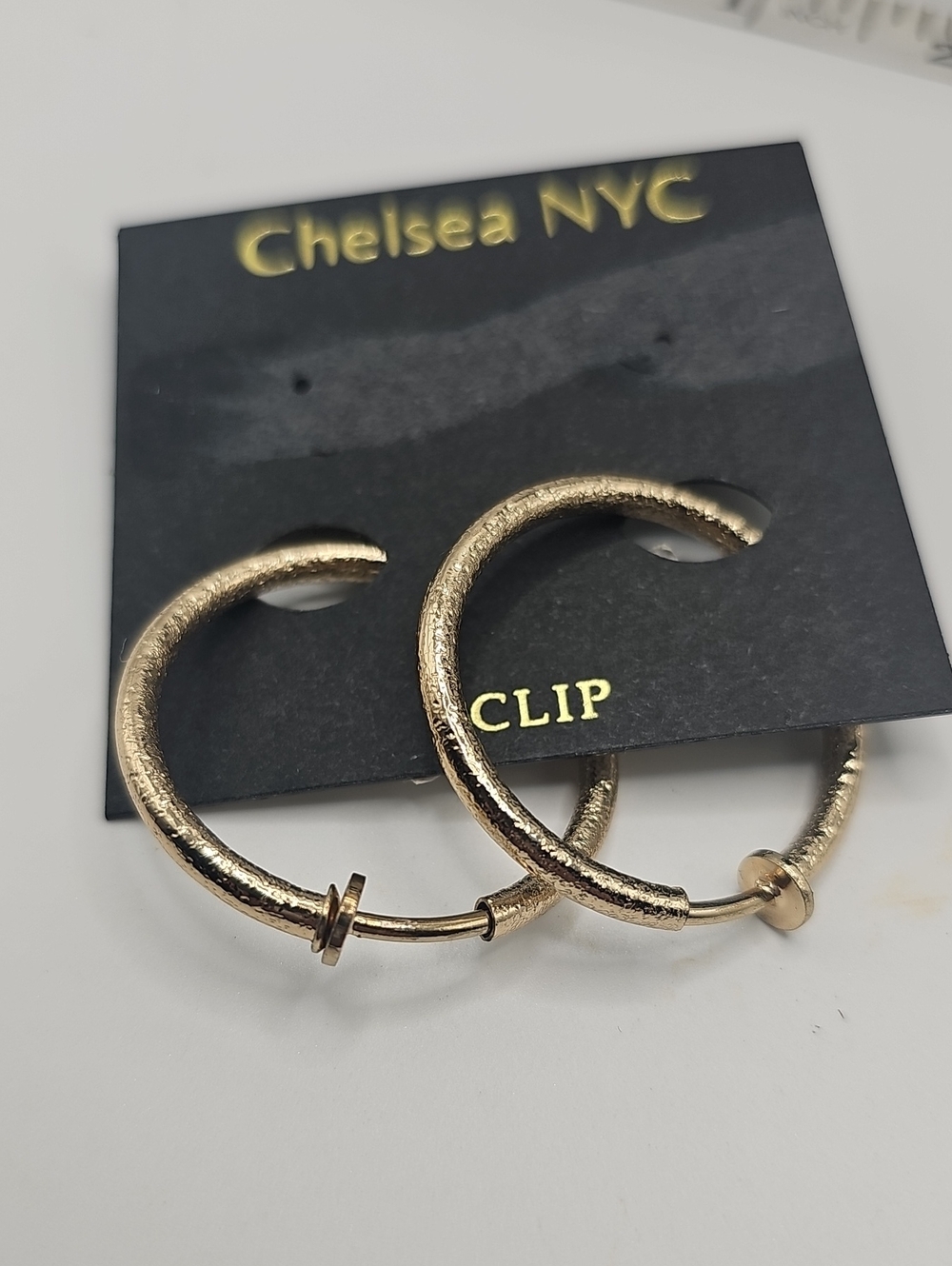 Gold Hoop Clip-On New From Steimart Earrings Dead Stock